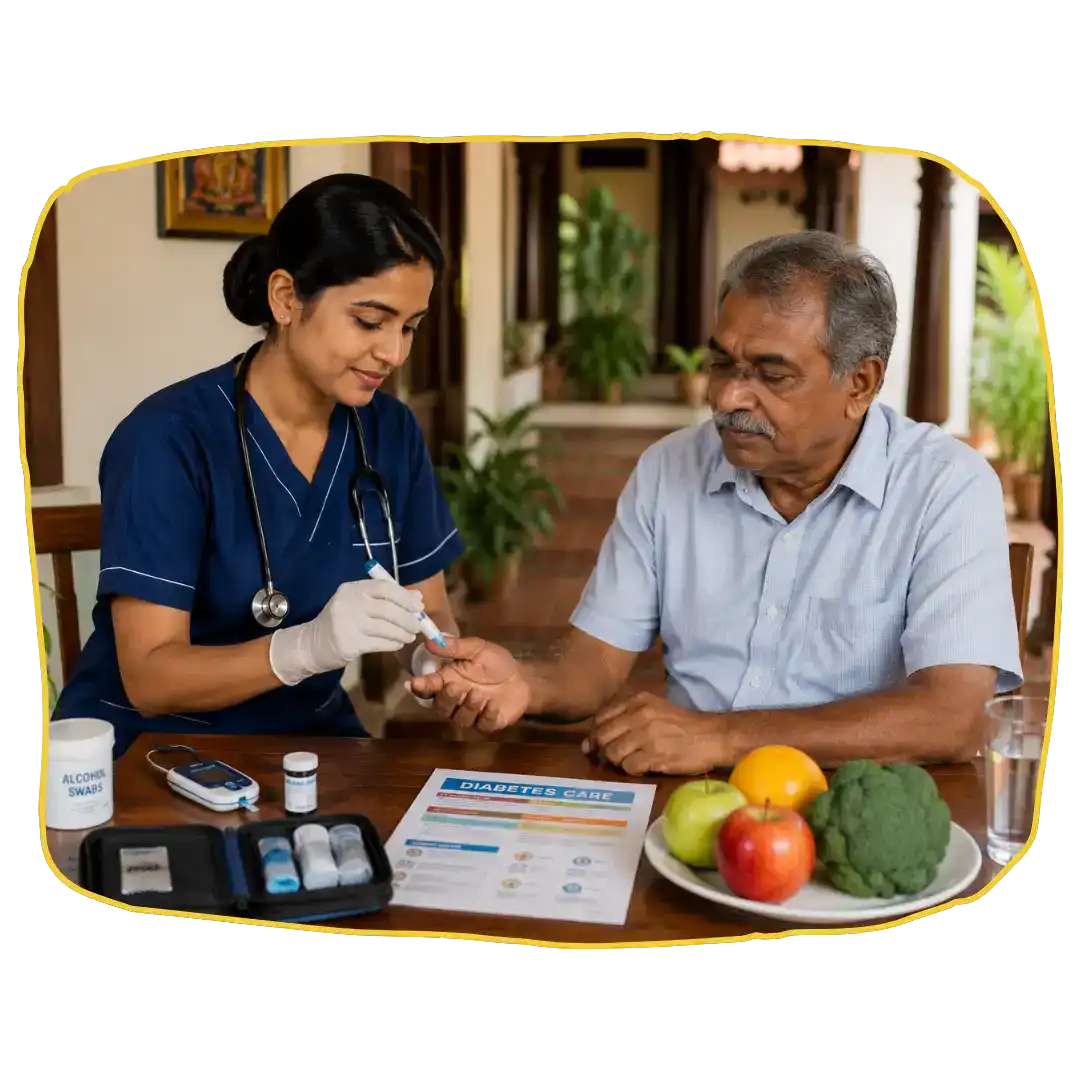 Professional Diabetes Care Service at Home in Chennai